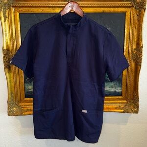 Figs Blue Scrub Nurse Men’s Shirt Short Sleeve